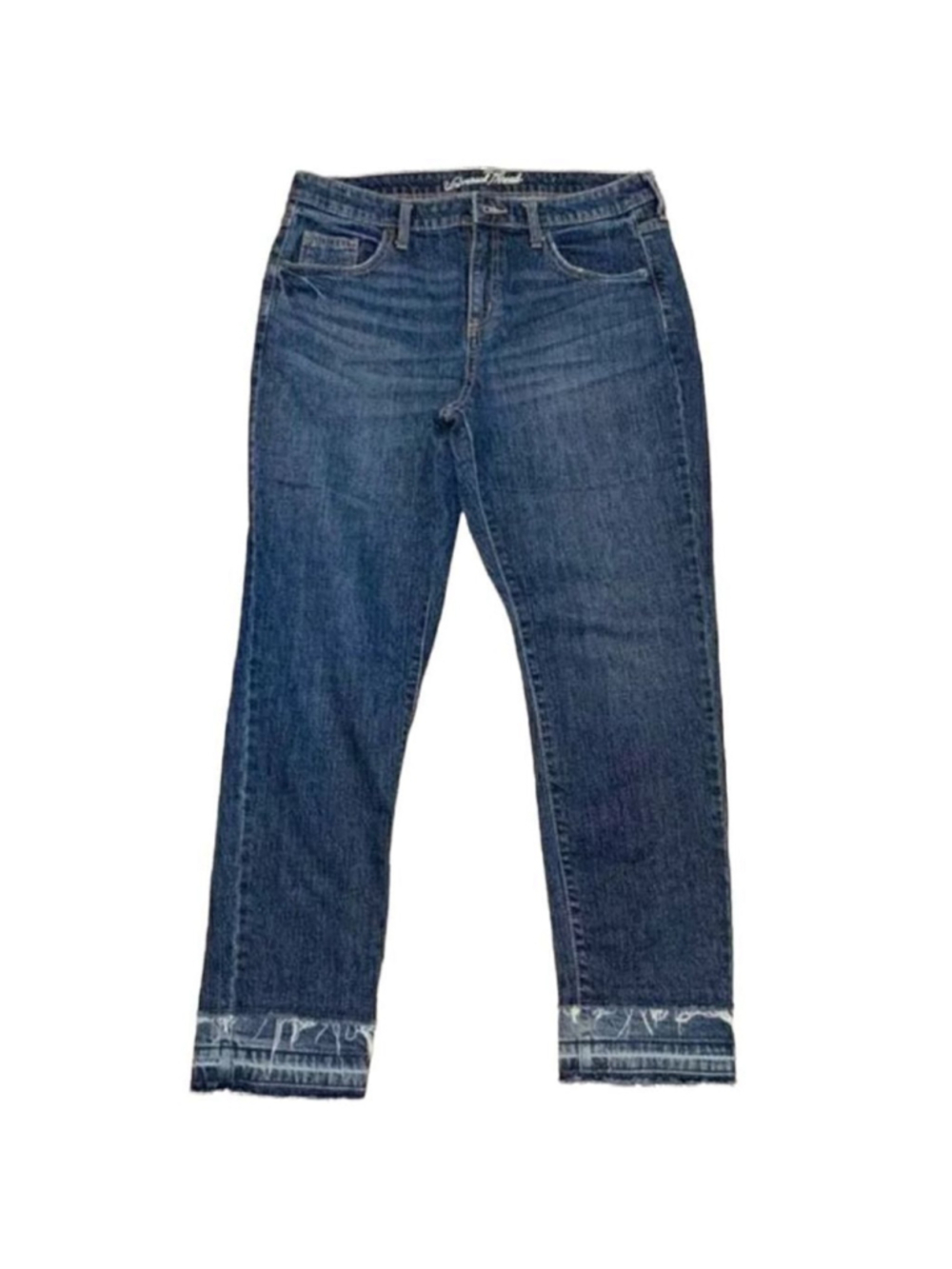 Universal Thread Womens Size 6 Mid Rise Boyfriend Jeans Released Frayed Hem NWT